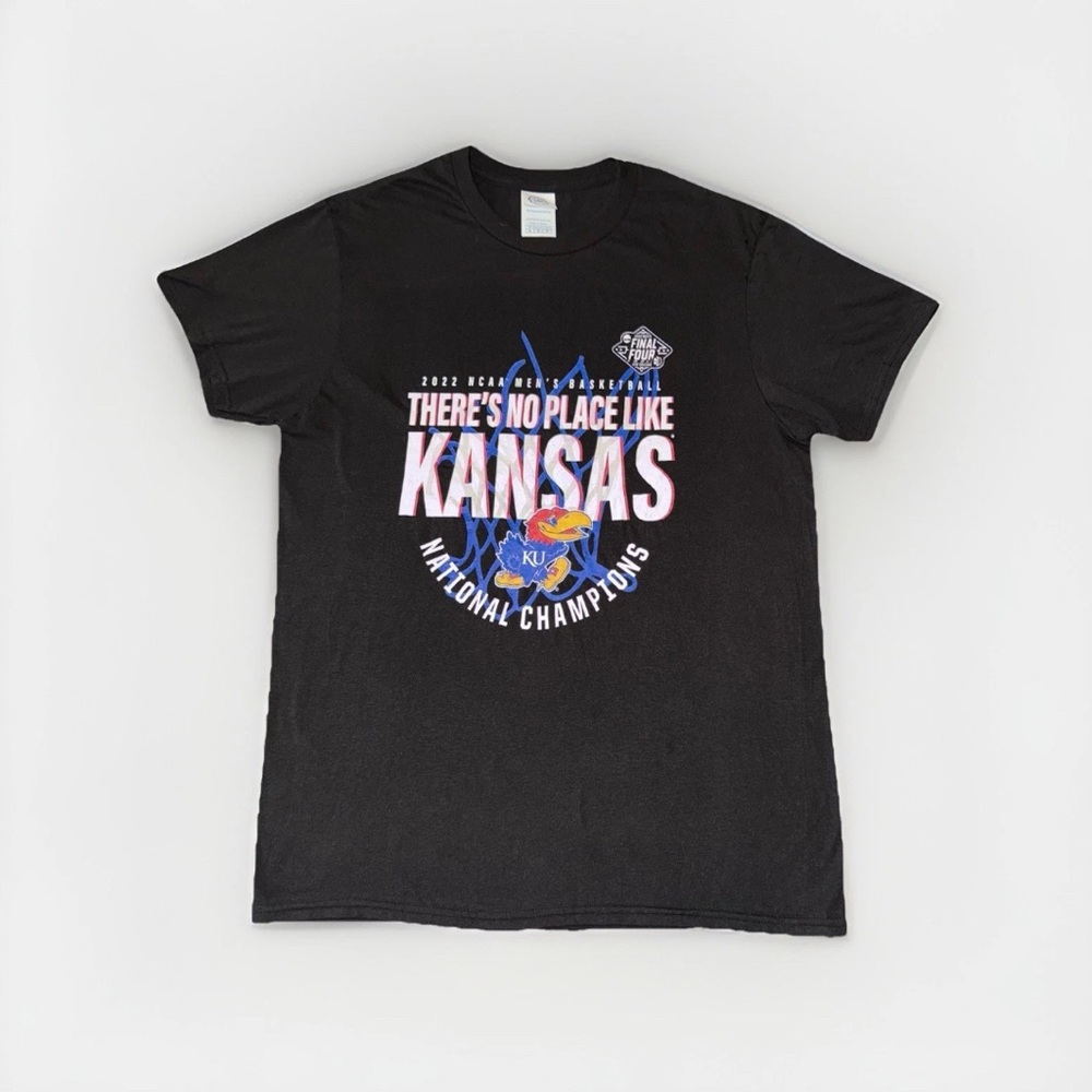 Kansas City Jayhawks Shirt Adult Medium Black National Champions Basketball 2022